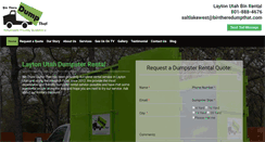 Desktop Screenshot of laytondumpsterrental.com